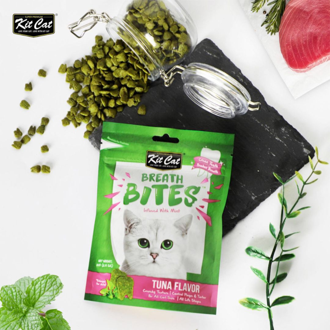 Breath Bites Dog Treats – Tuna Flavor – 60g Dental Chews