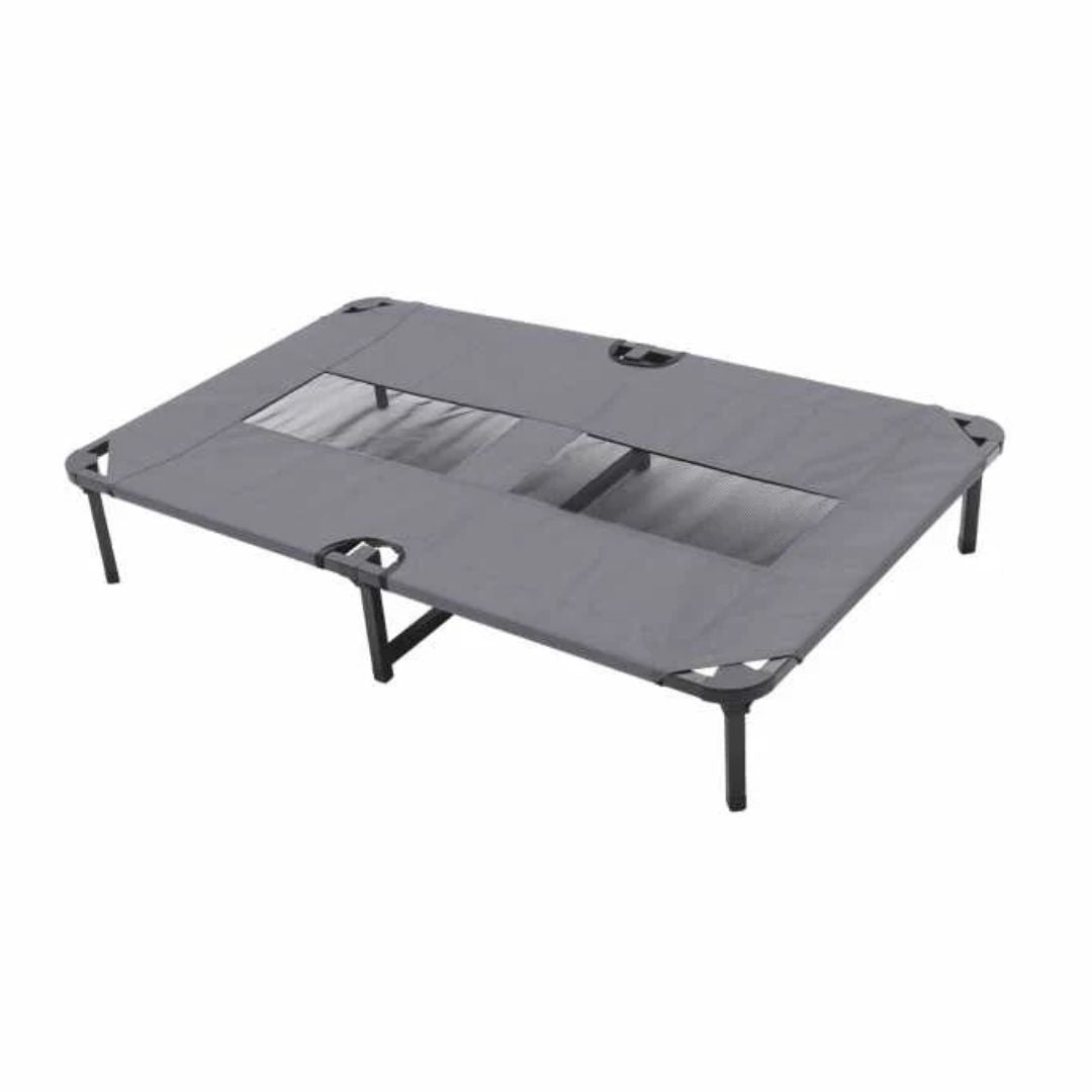 Duvo+ Relax Dog Bed Grey – 102.5x68x19cm Soft & Supportive