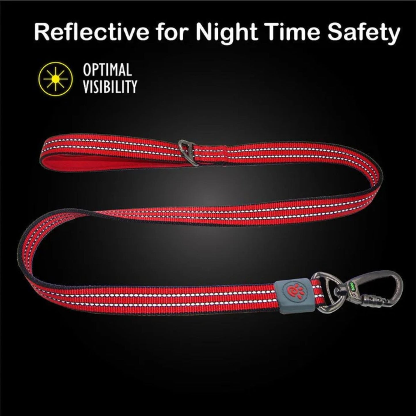 Doco Vario Leash 6Ft - Red Size - L