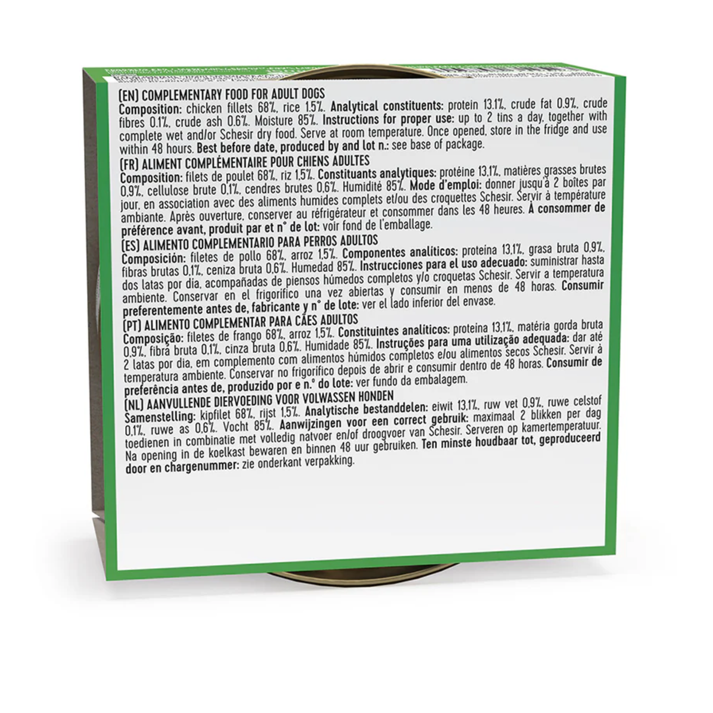 Schesir Dog Wet Food Chicken Fillets - 150G