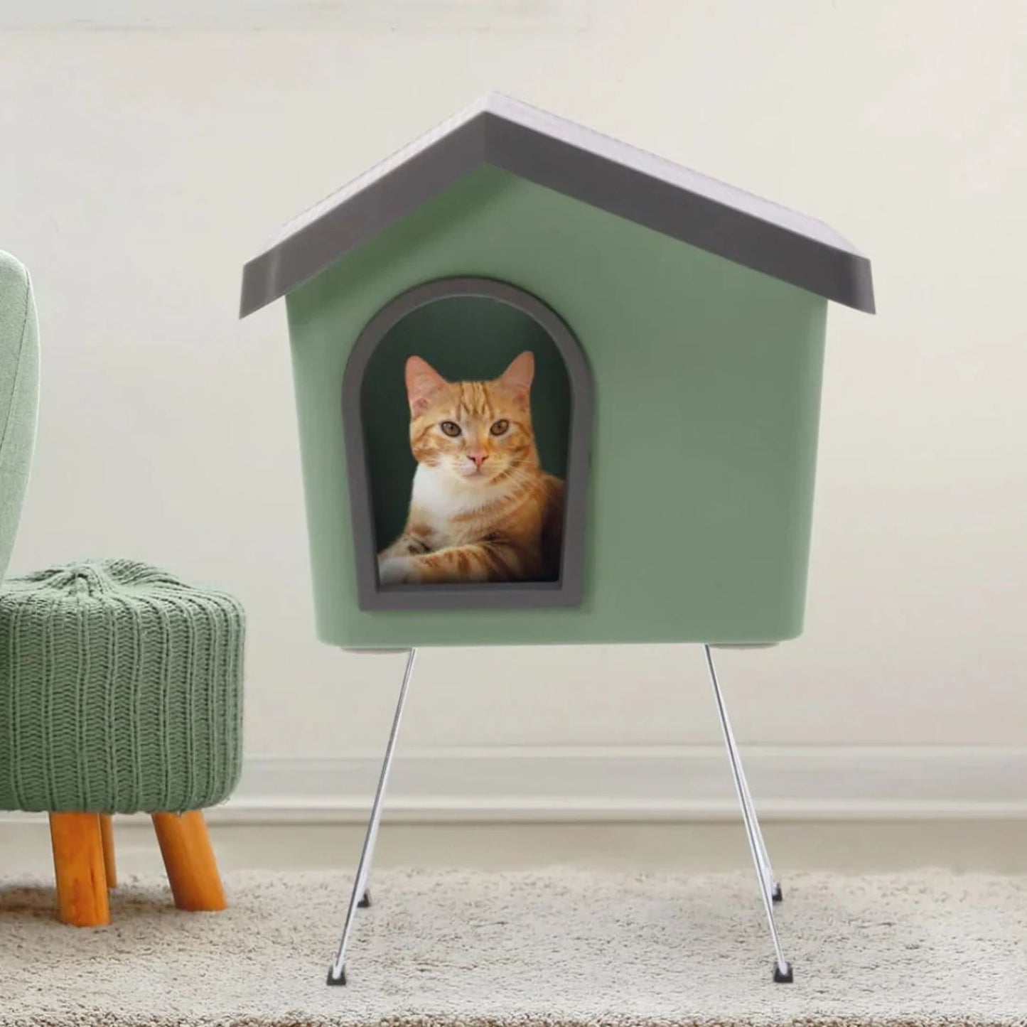 Imac Zeus 50 Plastic Dog Kennel Second Life Material – 53×46×47.6 cm – Green