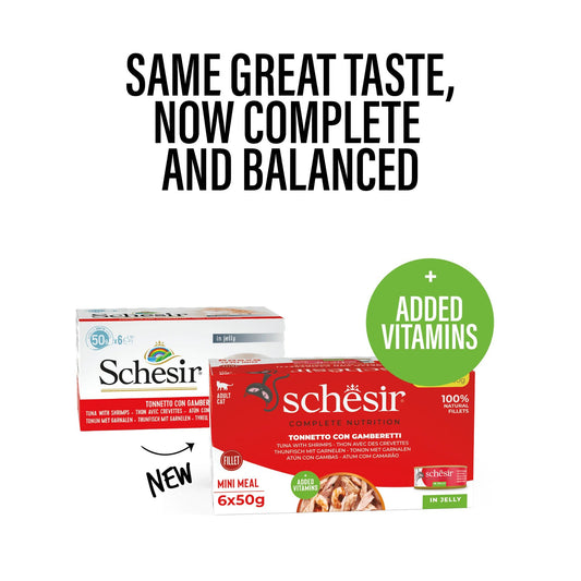 Schesir Cat Wet Food – Tuna & Shrimps