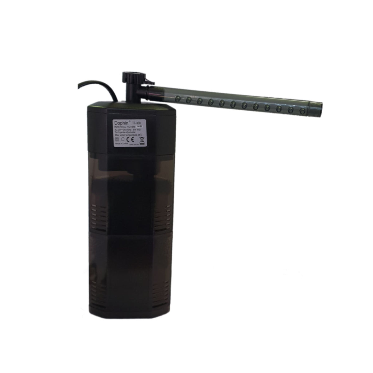 Dophin Aquarium Triangle Filter with Rainbar