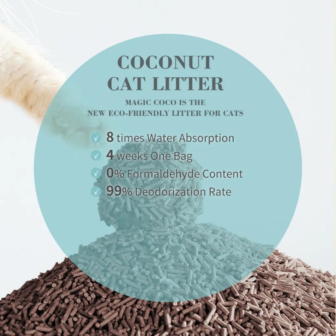 Bioline Magic Coco Coconut Cat Litter 6L Natural Odor Control Litter