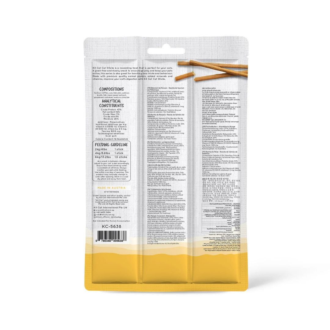Kit Cat Grain-Free Cat Stick ‚Atlantic Salmon 15g
