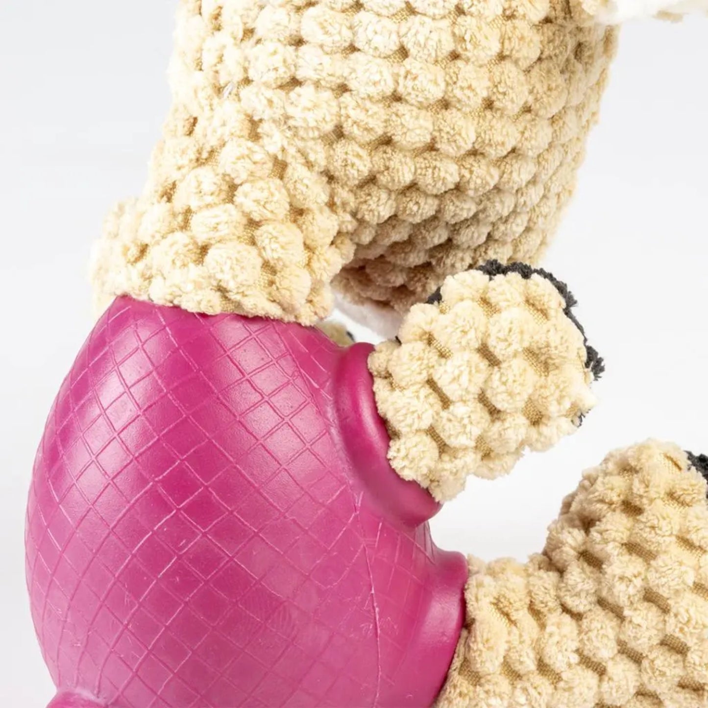 Duvo+ Plush & Rubber Sheep Treat Dispenser Toy – Multicolor