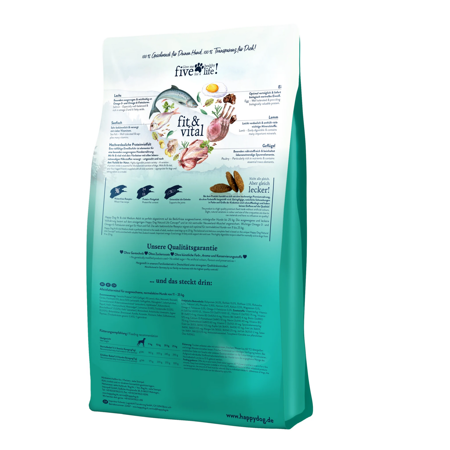 Happy Dog Fit & Vital - Medium Adult 4 KG