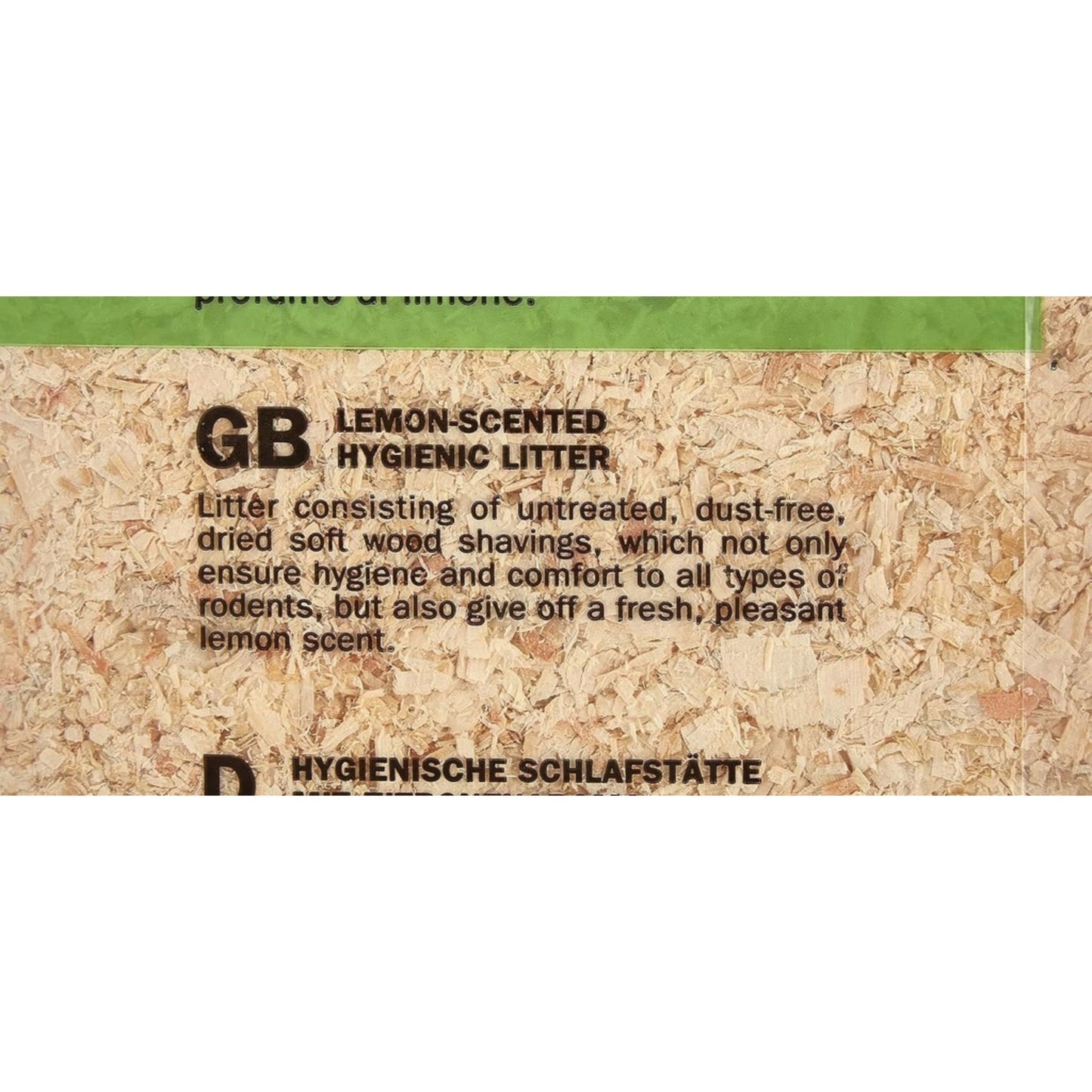 Padovan Wood Chips Lemon Scent Eco Bedding Pack – 56L/4kg