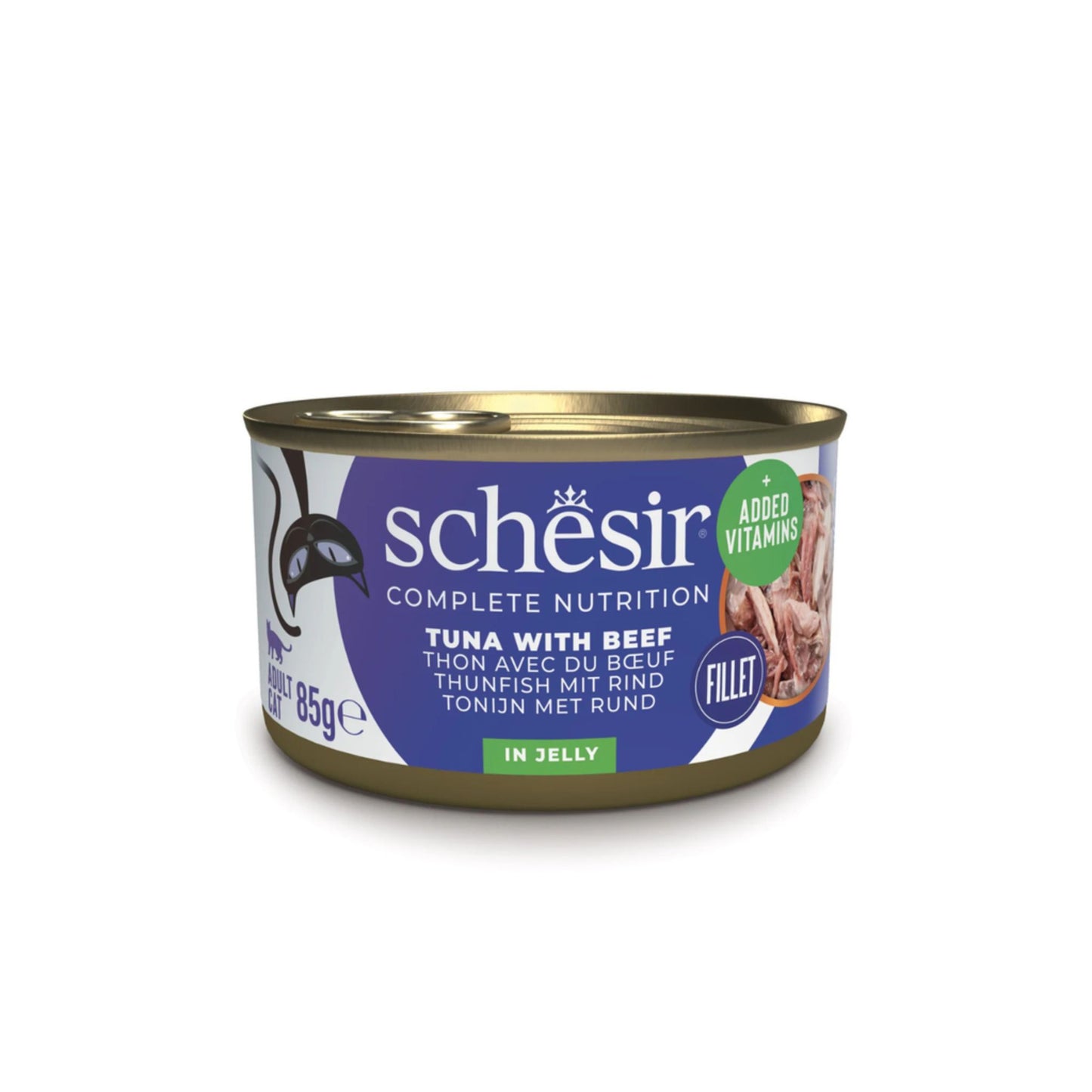 Schesir Cat Wet Food-Tuna With Beef Fillets - 85g