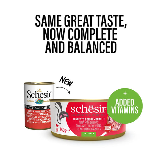 Schesir Cat Wet Food-Tuna With Shrimps[Weight - 140g]