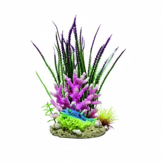 Yusee Aquarium Decoration Artificial Plant - 10.5 x 8 x 23cm