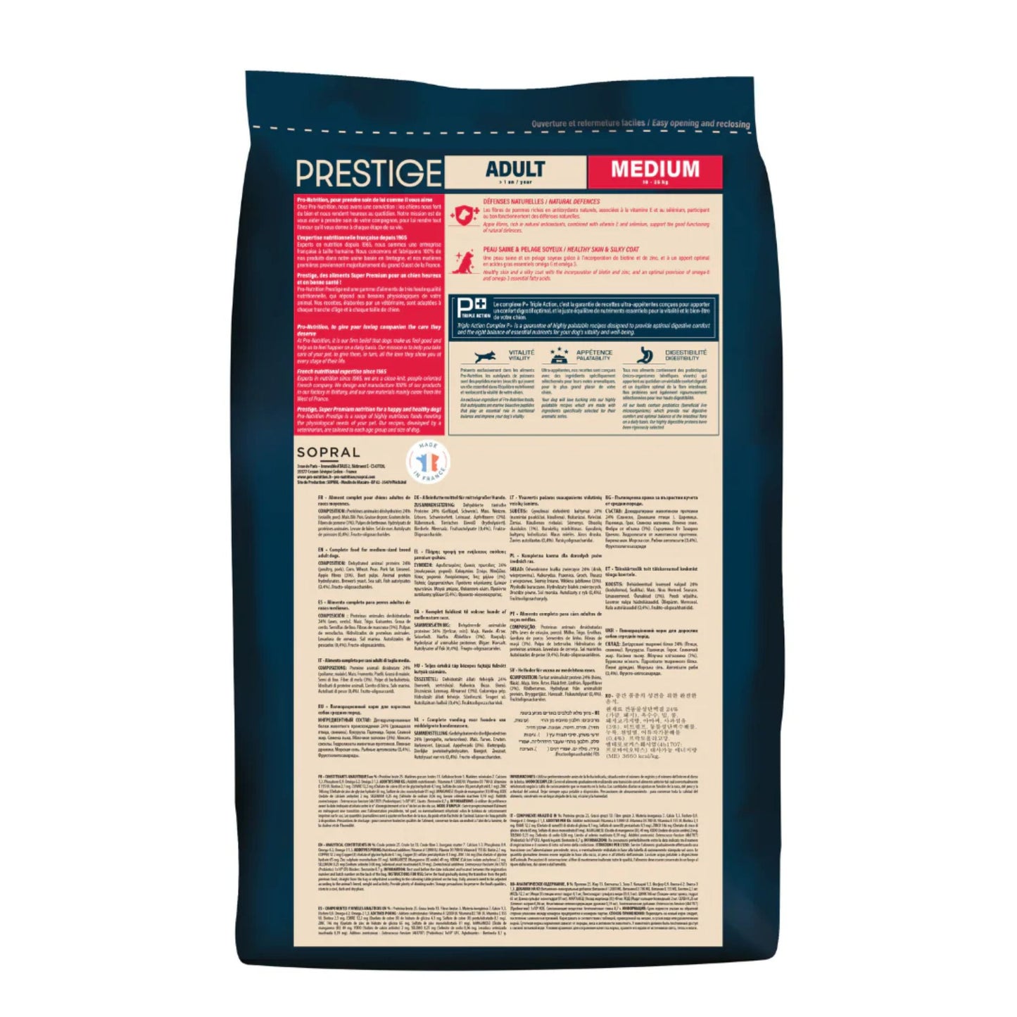Pro Nutrition Prestige Adult Medium/Maxi Sterilised Dog Dry Food 3Kg