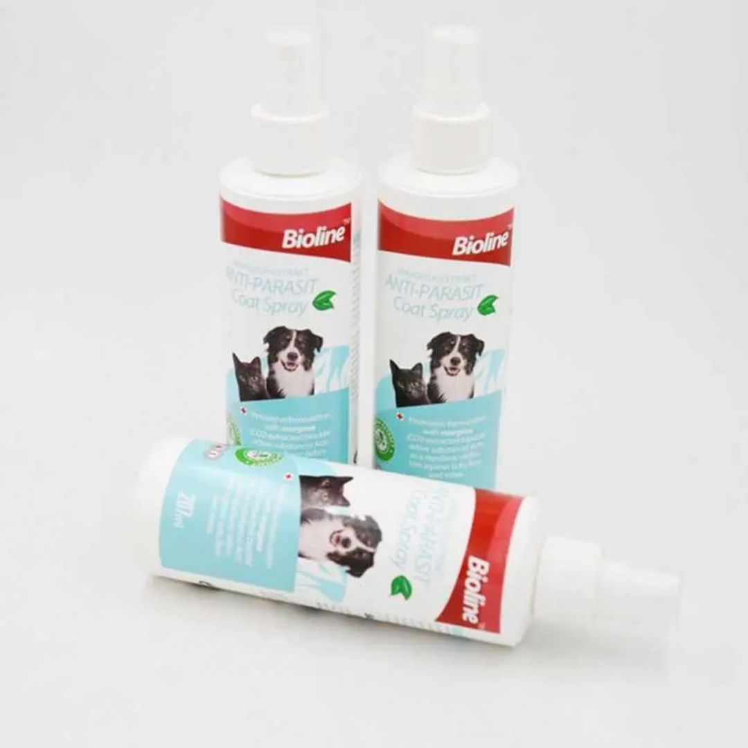 Bioline Anti-Flea & Tick Spray for Pets 207ml Margosa Scent