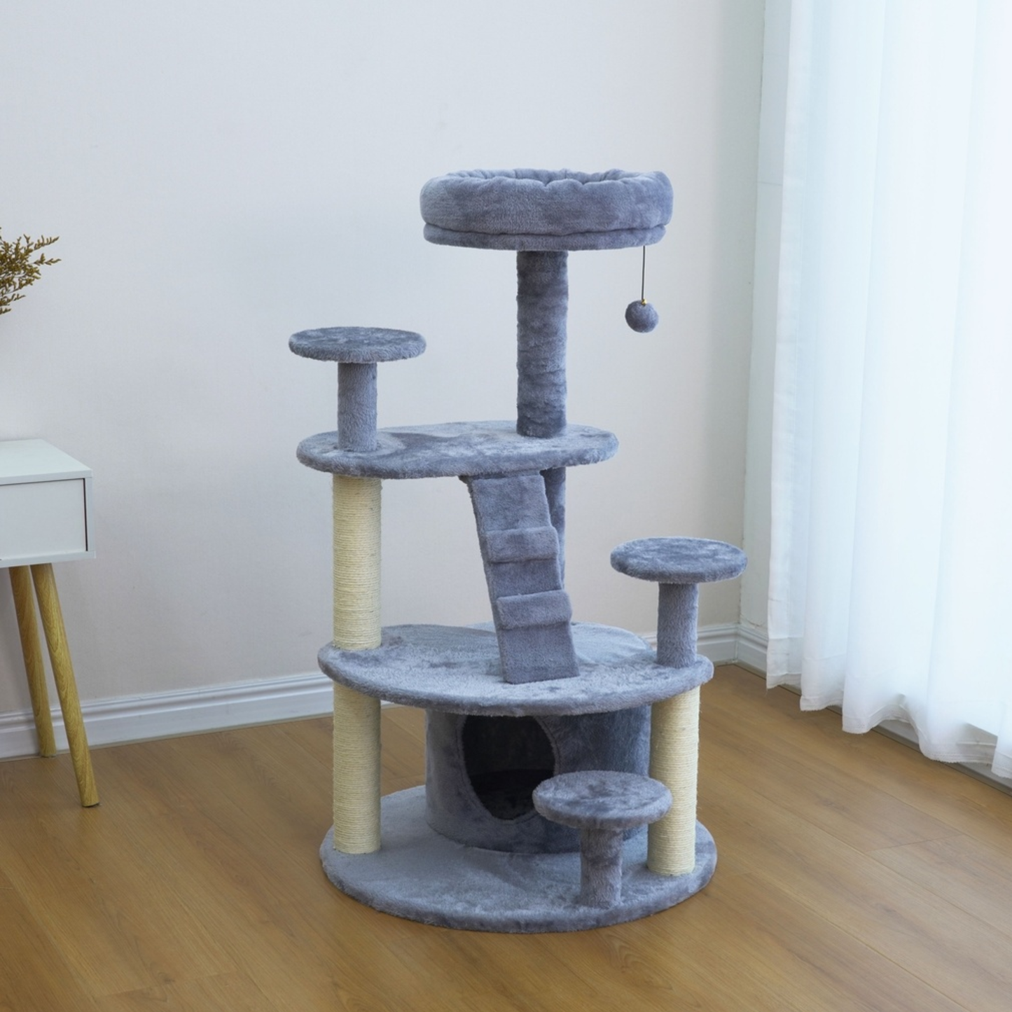 Catry Cat Tower With Scratcher - 59x101cm