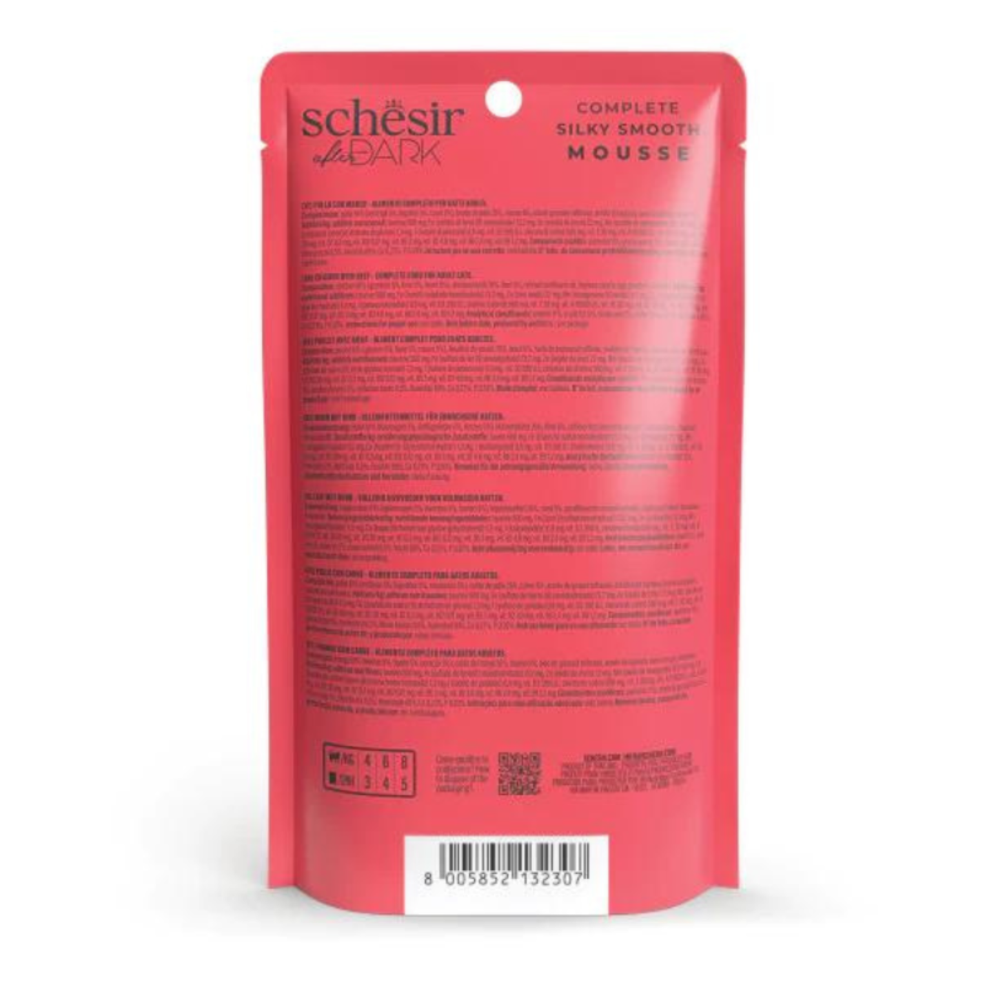 Schesir Velvet Mousse Chicken & Beef Wet Cat Food - 80G