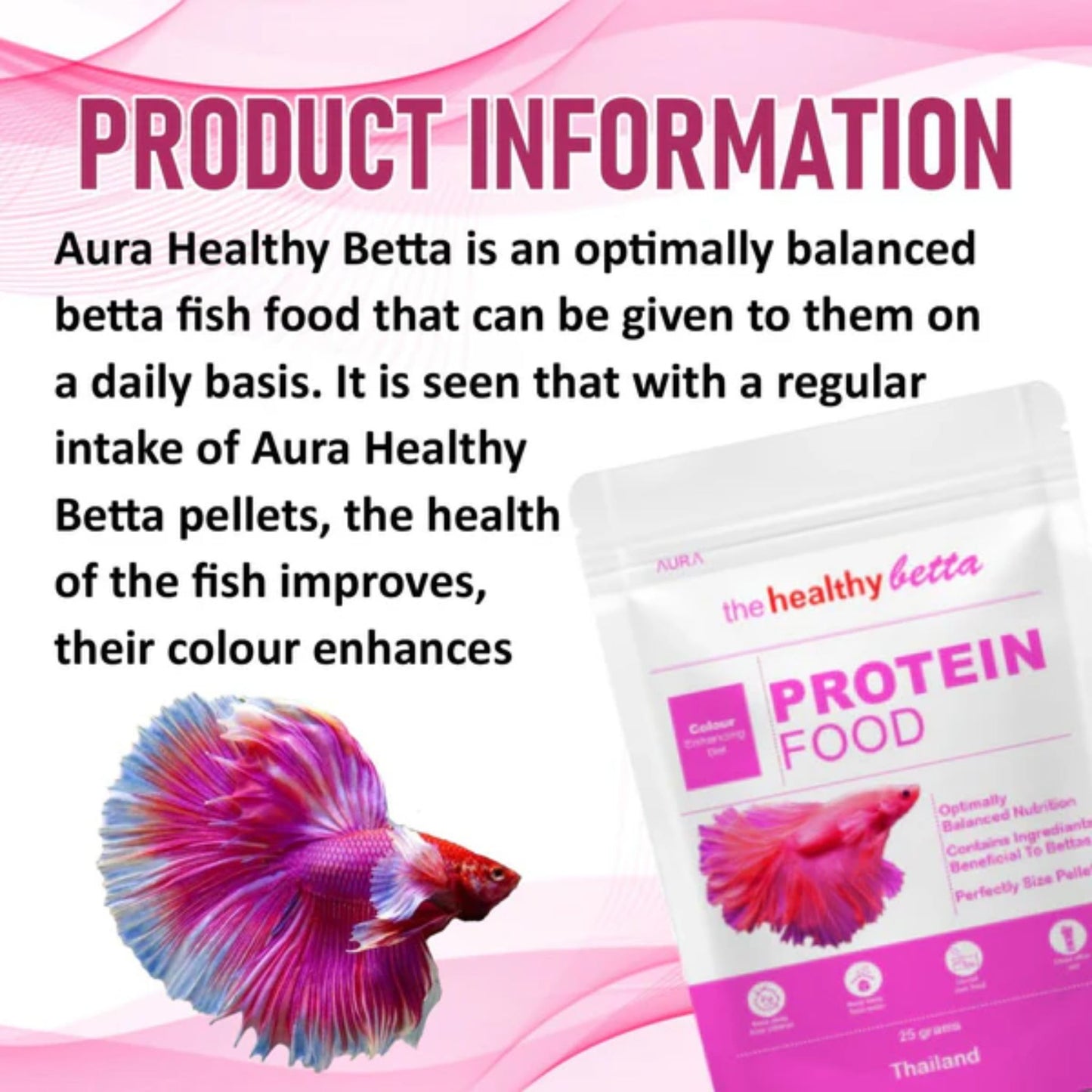 Horizone Aura Betta Protein Fish Food – 25g