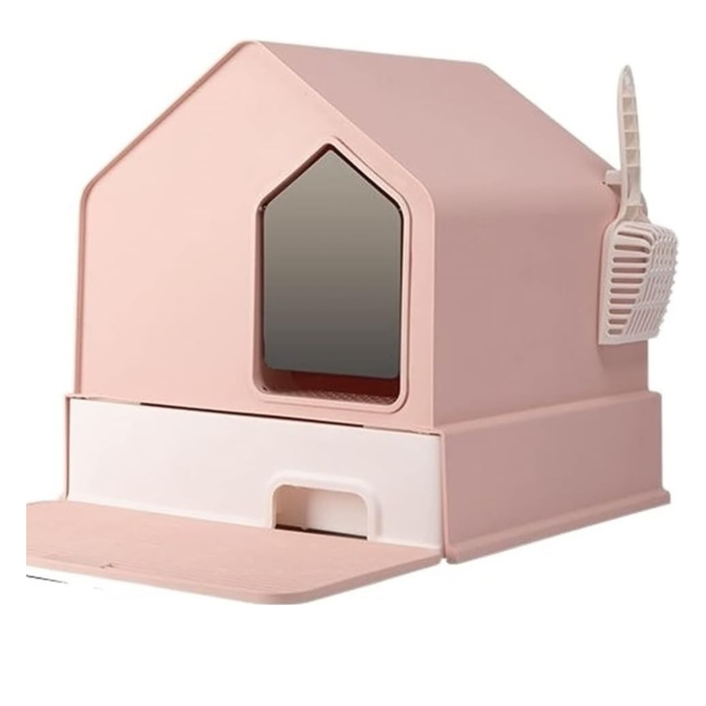 Pado House Cat Litter Box Pink - 46x46x44cm