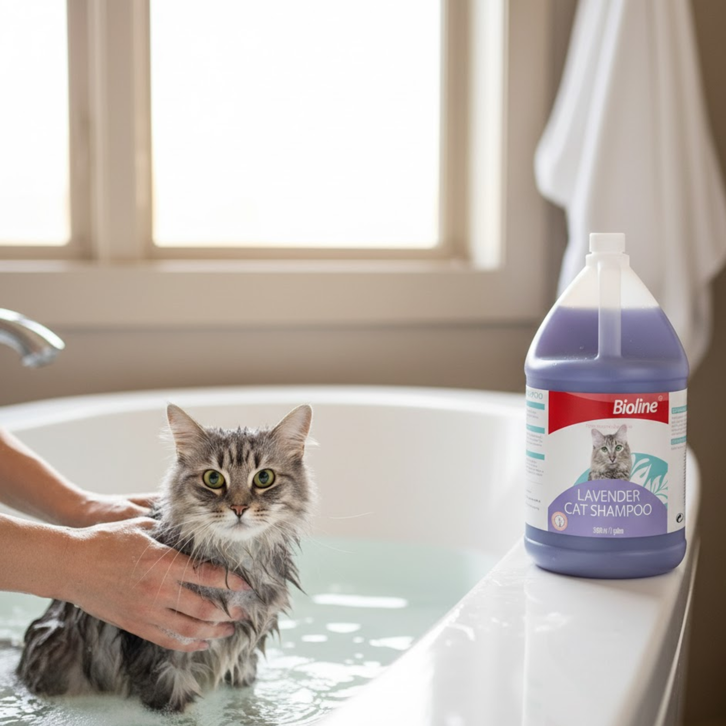 Bioline Lavender Cat Shampoo - 3.8L