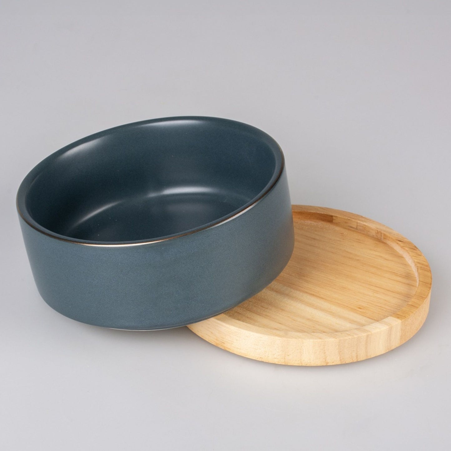 Duvo+ Feeding Bowl Stone Timber