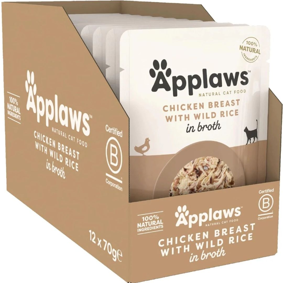 Applaws Natural Cat Food Chicken Breast With Wild Rice 70G