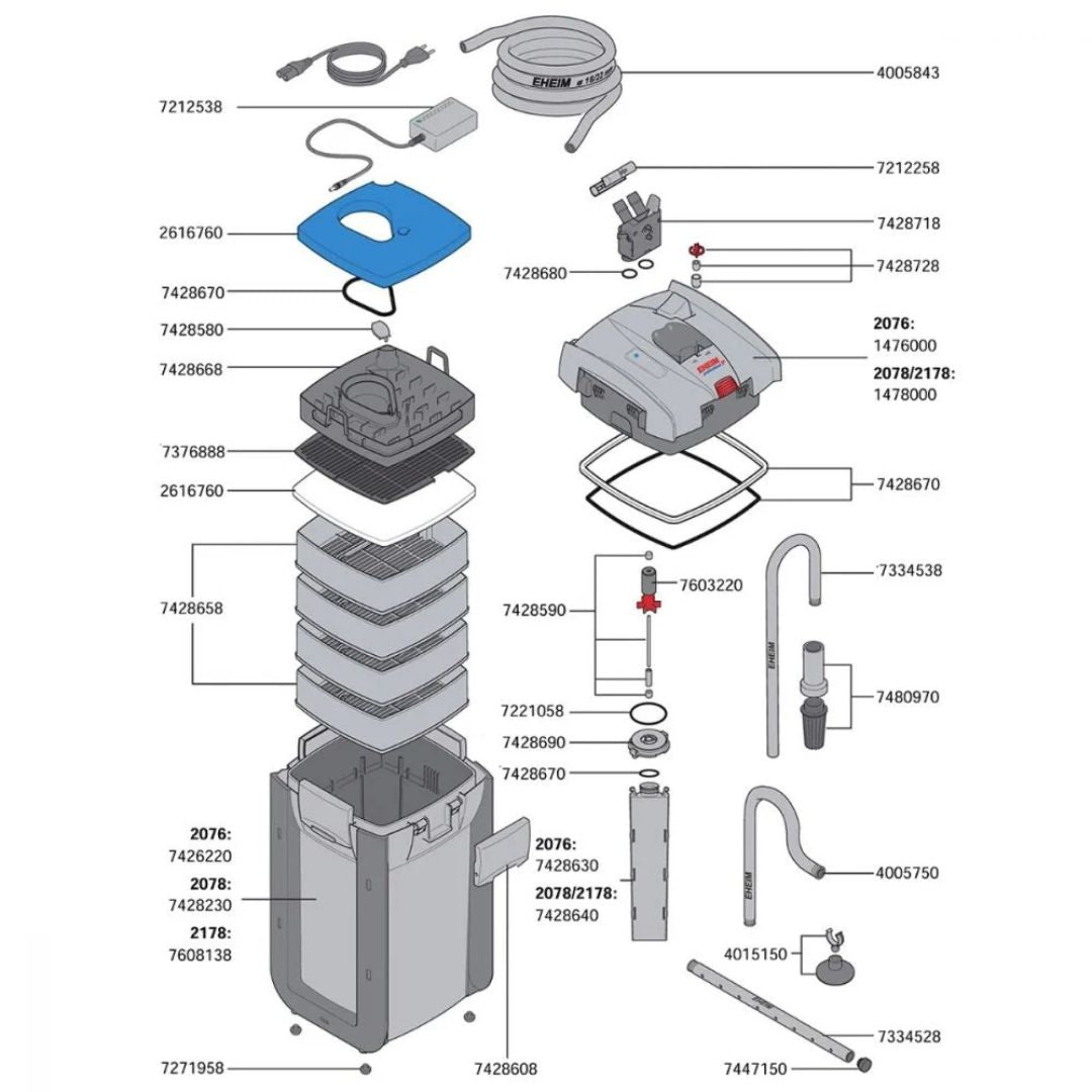 Eheim Professionel 4+ 250 External Filter – Smart Flow Control