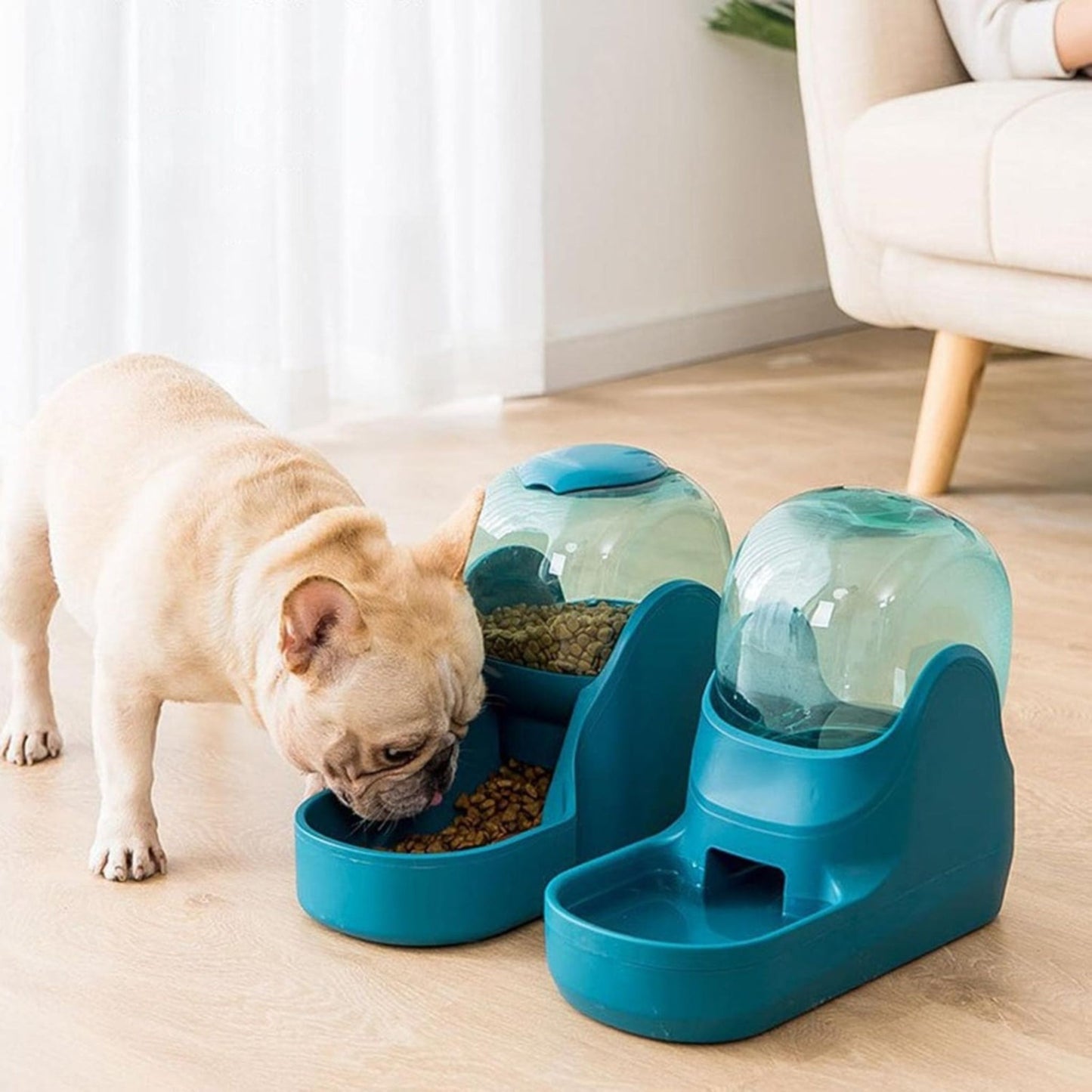 Pado Round Water Dispenser For Pets Green - 3800ml