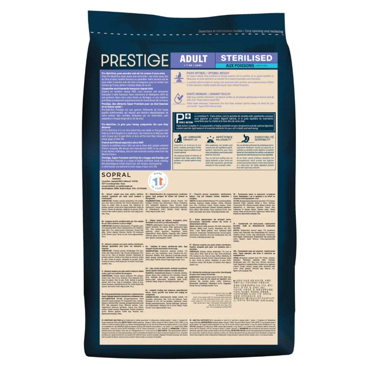 Pro Nutrition Prestige Adult Sterilised Fish Cat Dry Food 2Kg