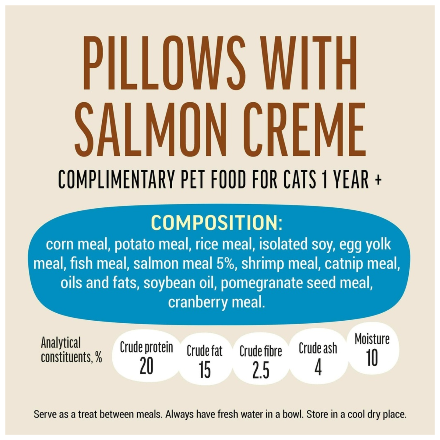 Cat Fest Pillows With Salmon Cream Omega-Rich Cat Snacks – 30g