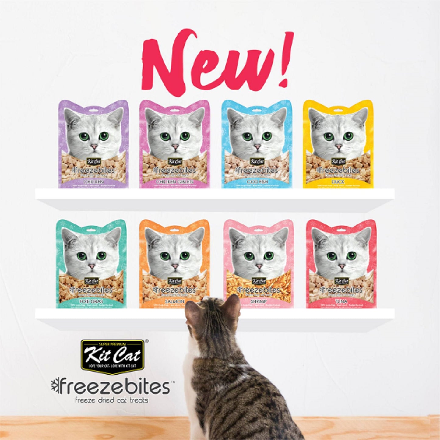 Kit Cat Freeze Bites Cod Fish Dried Cat Treats - 15G