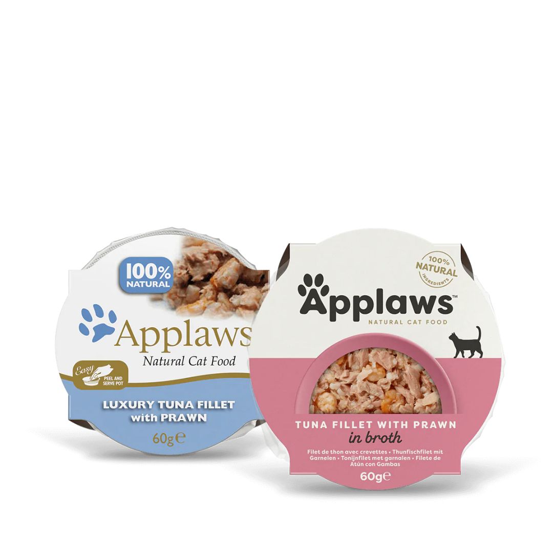 Applaws Natural Cat Food  Luxury Tuna Fillet With Prawn 60G