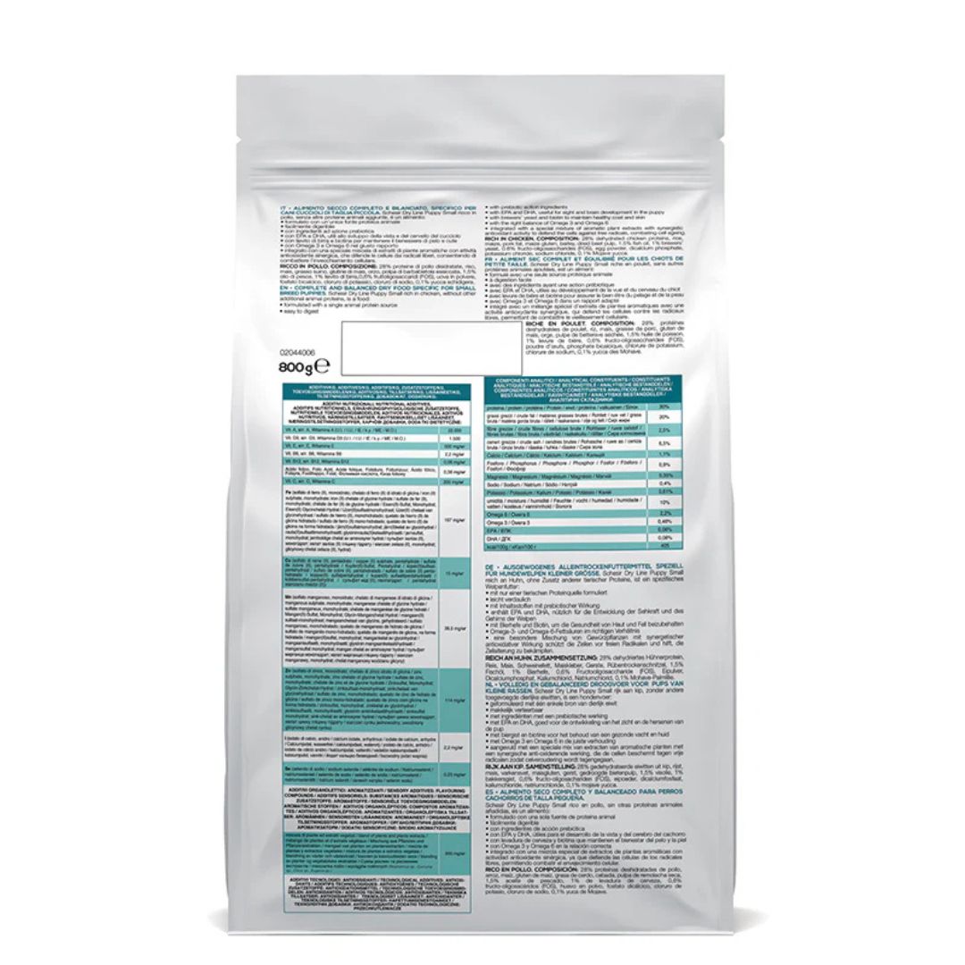 Nutritional label on a white background