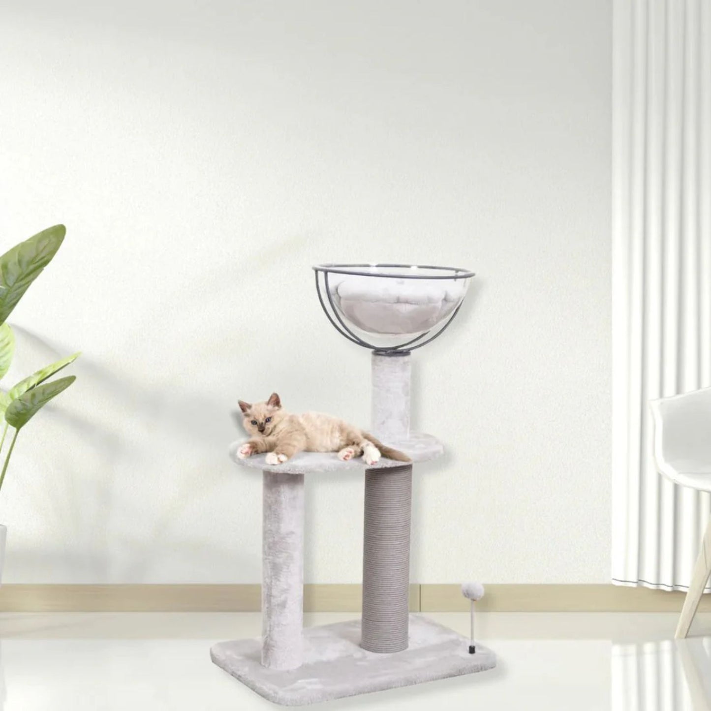 Catry Cat Scratching Tree - 58x39x91h Cm