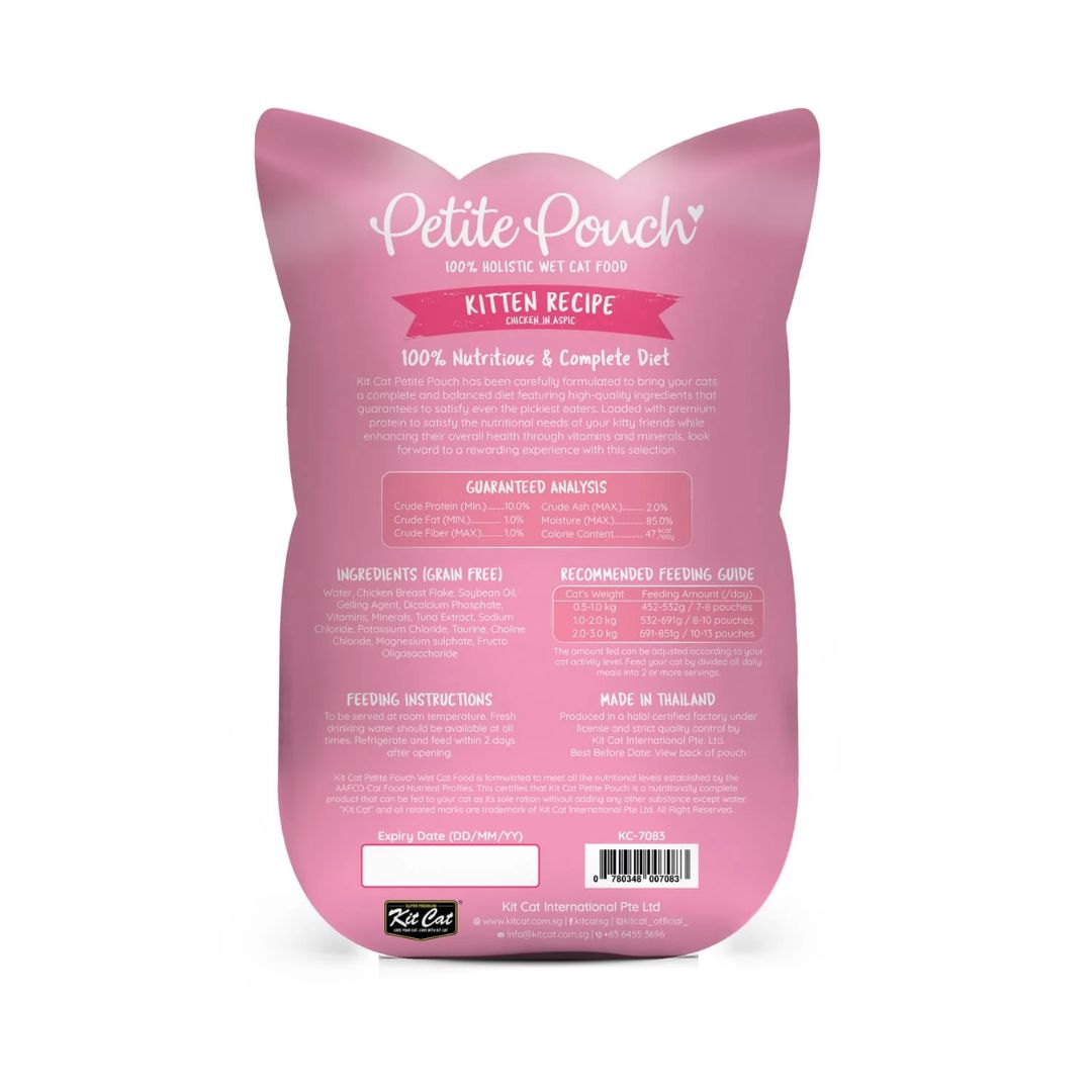 Kit Cat Petite Pouch Wet Food ‚Kitten Chicken 70g x24