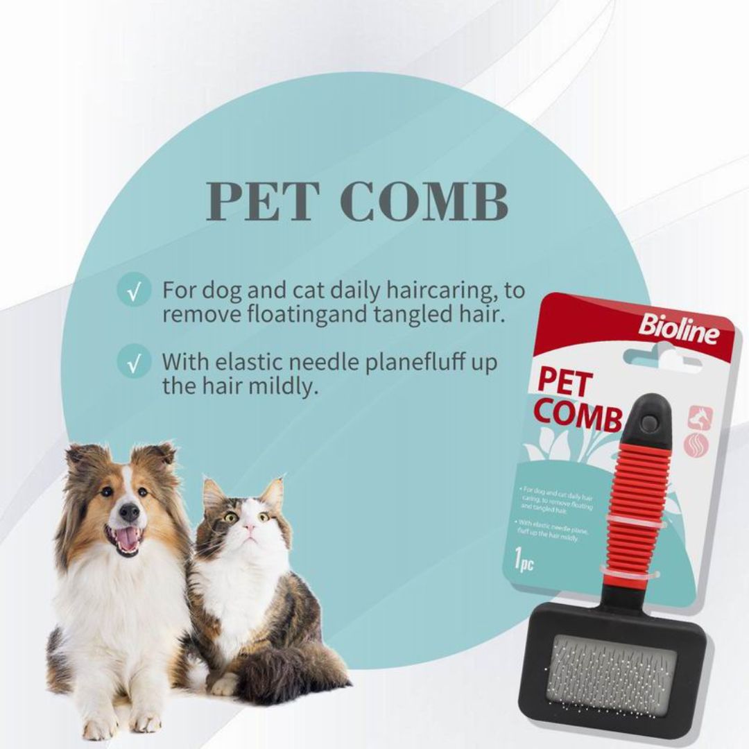 Bioline Pet Grooming Comb for Dogs & Cats