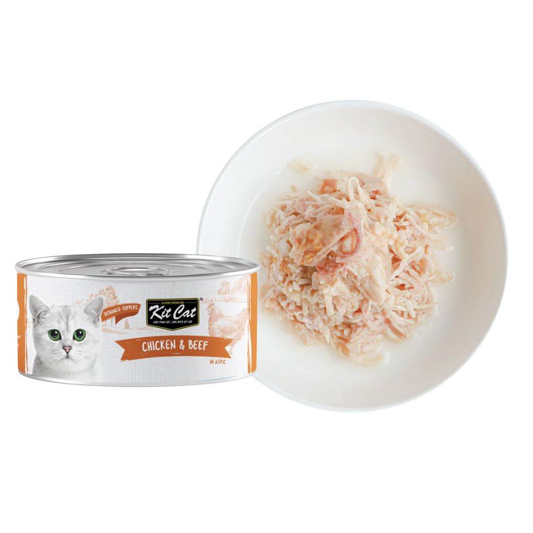 Kit Cat Tin ‚Chicken & Beef Wet Food for Cats 80g