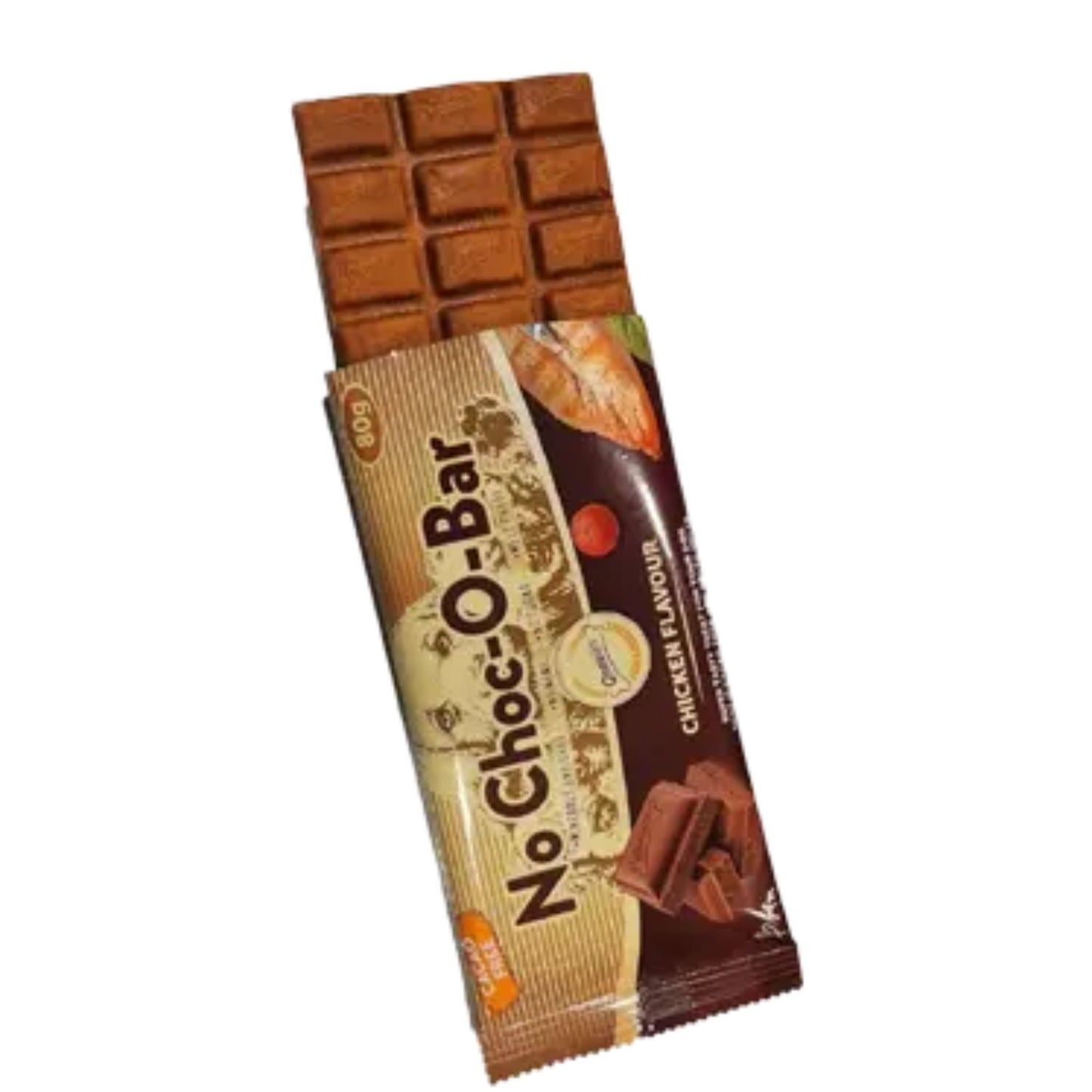 Gnawlers No Choc-O-Bar Chicken Flavor Dog Treat - 80g