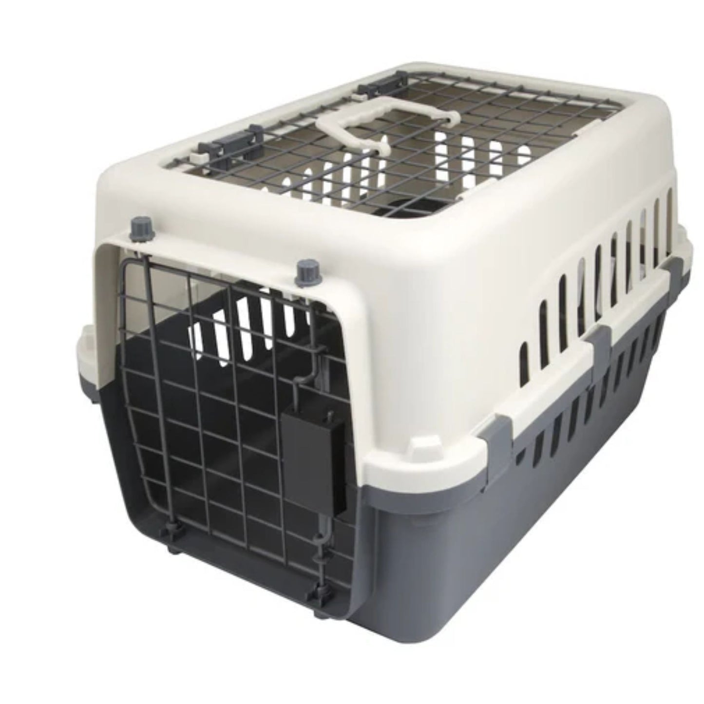 Pet Mode Plastic Pet Carrier Top & Spring Lock Front Door - 50x35x32cm