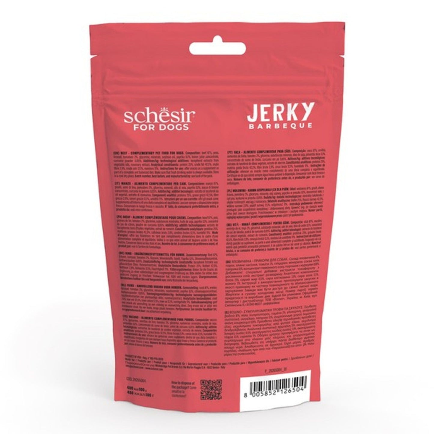 Schesir Dog Jerky Grain Free Beef 145G