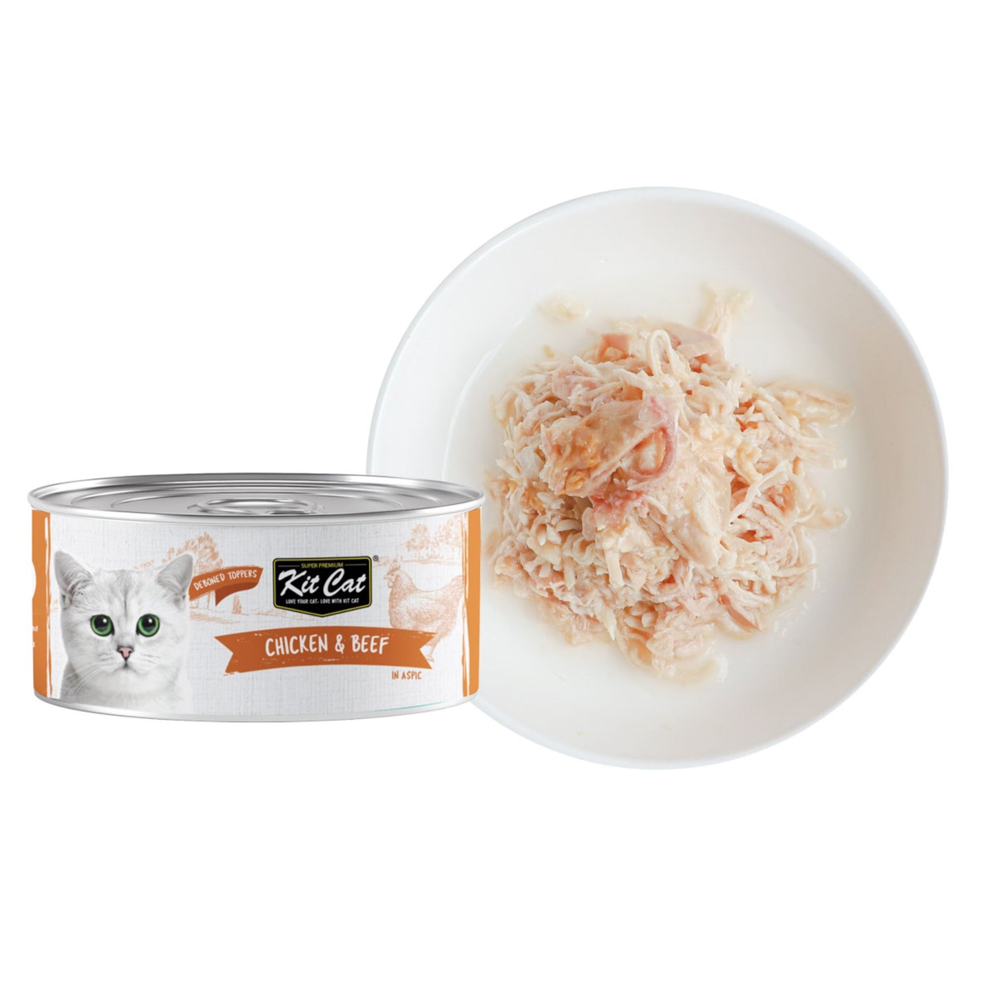 Kit Cat Deboned Chicken & Beef Wet Food For Cat - 80g