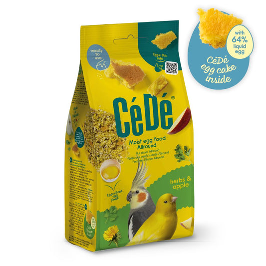 CeDe Egg Food Moist Allround Herbs & Apple 200g