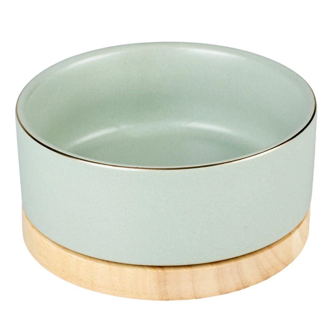 Duvo+ Feeding Bowl Stone Timber