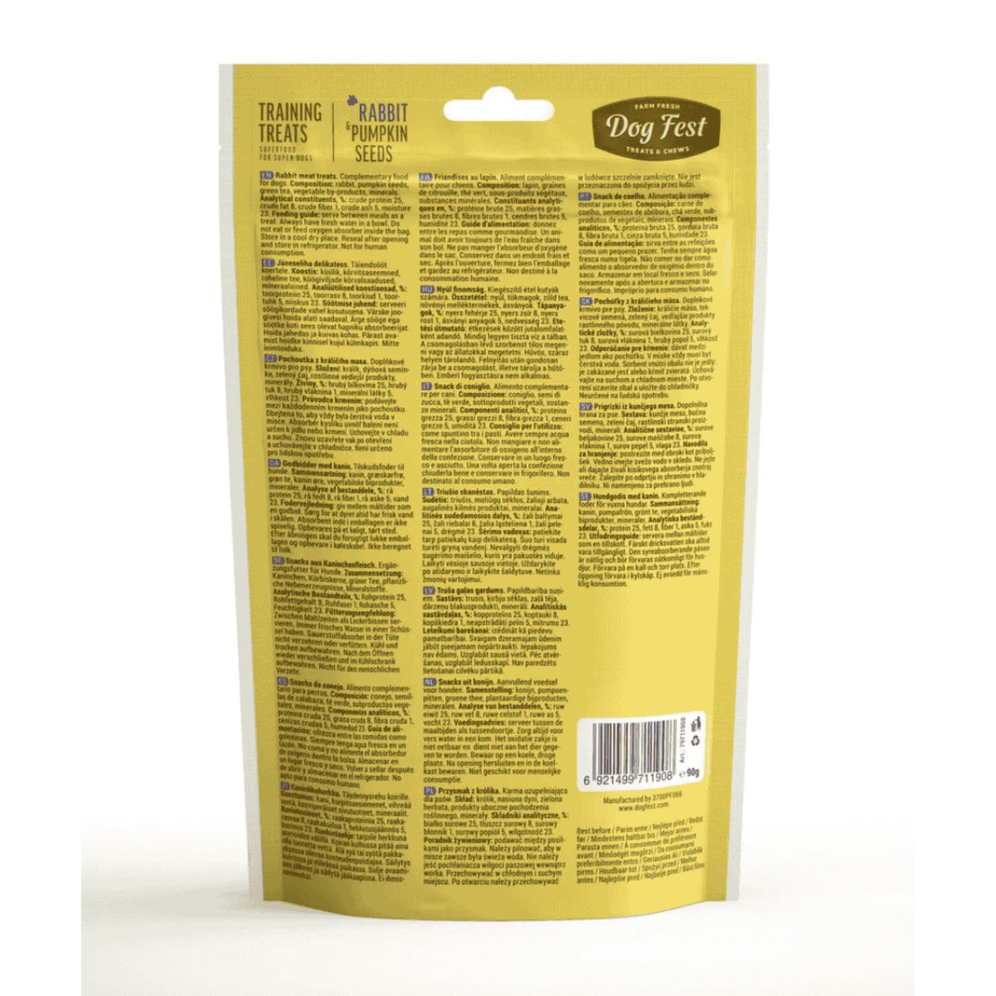 Dog Fest Training Treats Quail & Chia Seeds – 90g