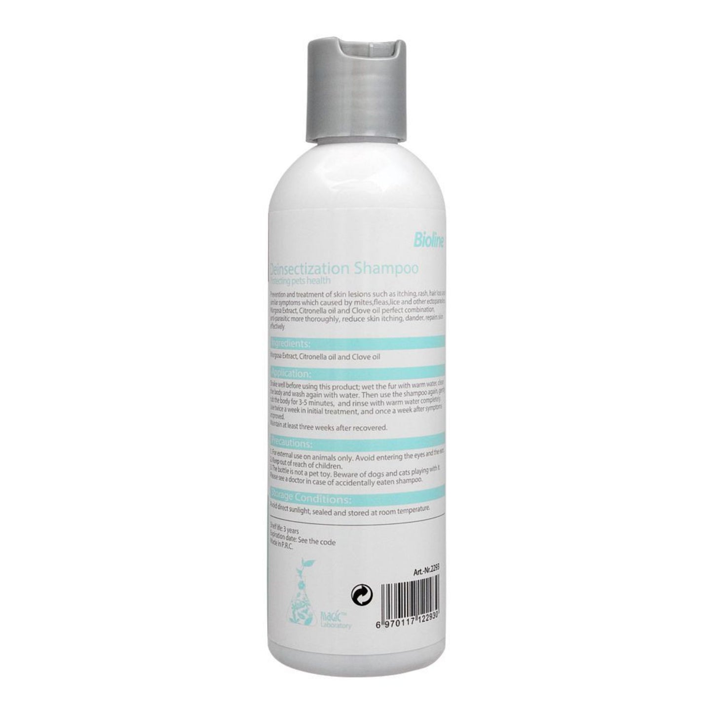 Bioline Deinsectization Shampoo Flea & Tick Control - 200ml