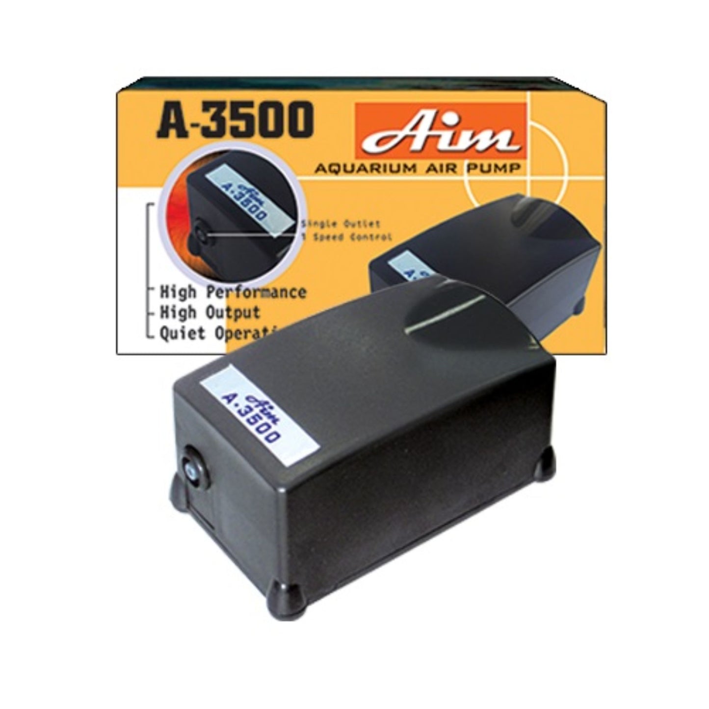 KW Zone AIM Air Pump Single Outlet Aquarium Pump