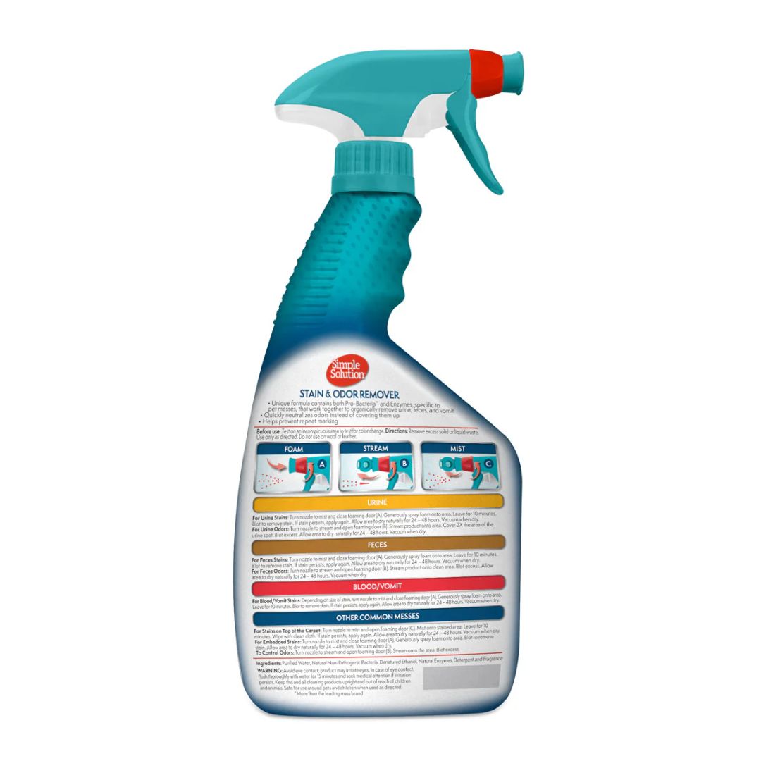 Simple Solution Floral Stain & Odor Remover ‚945ml Enzyme Pet Cleaner