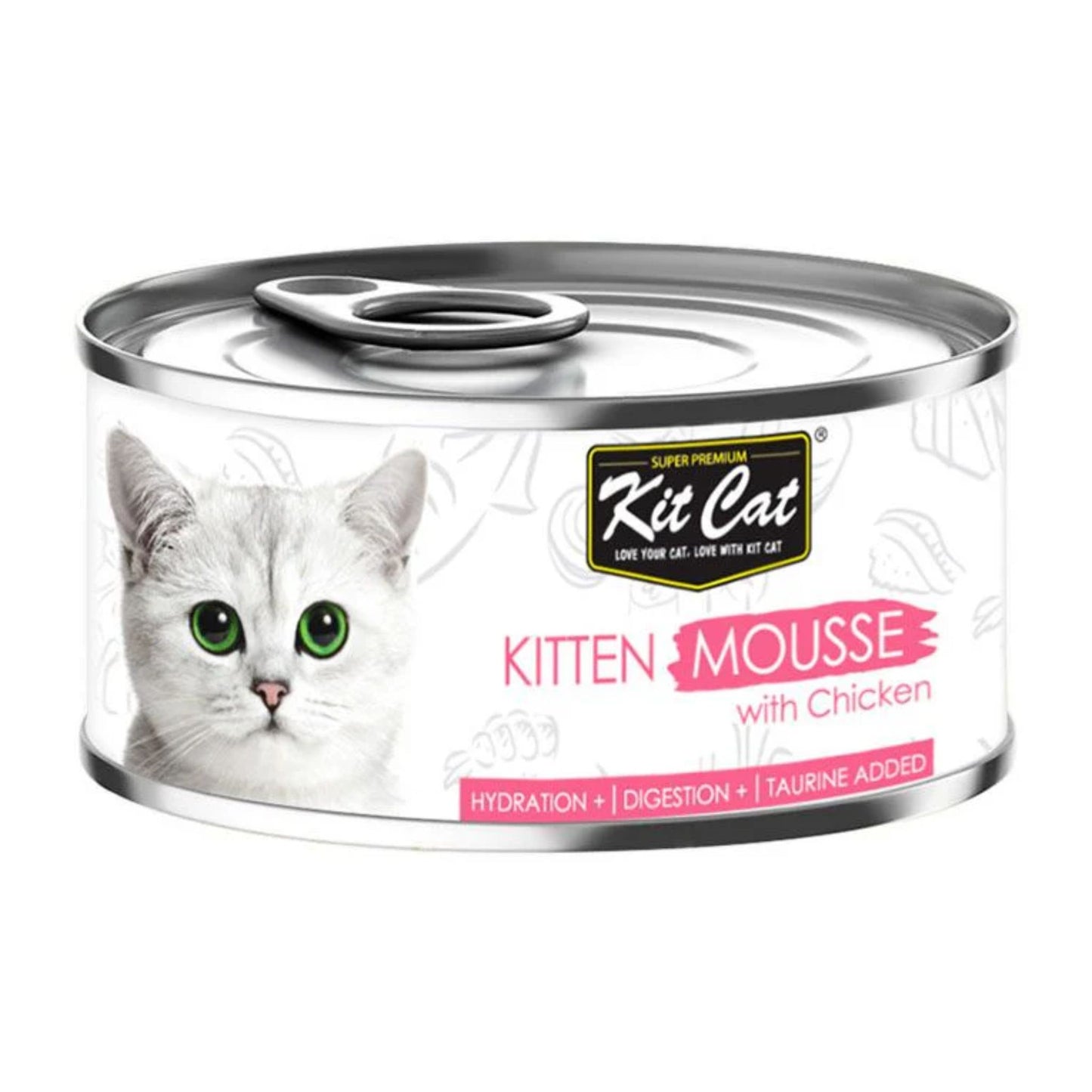Kit Cat Kitten Mousse With Chicken Wet Cat Food - 80G