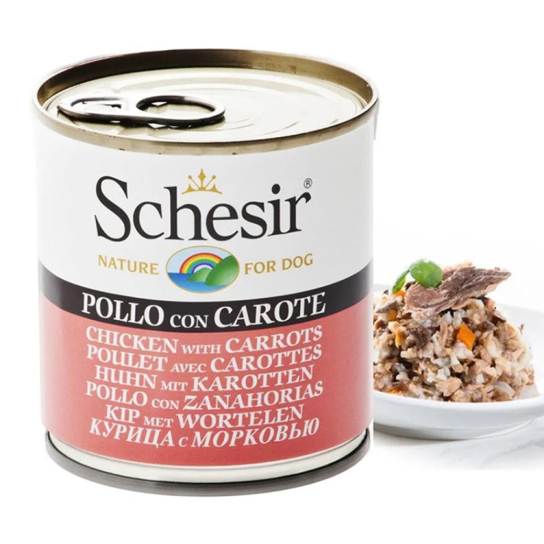 Schesir Dog Wet Food Chicken & Carrots 285G