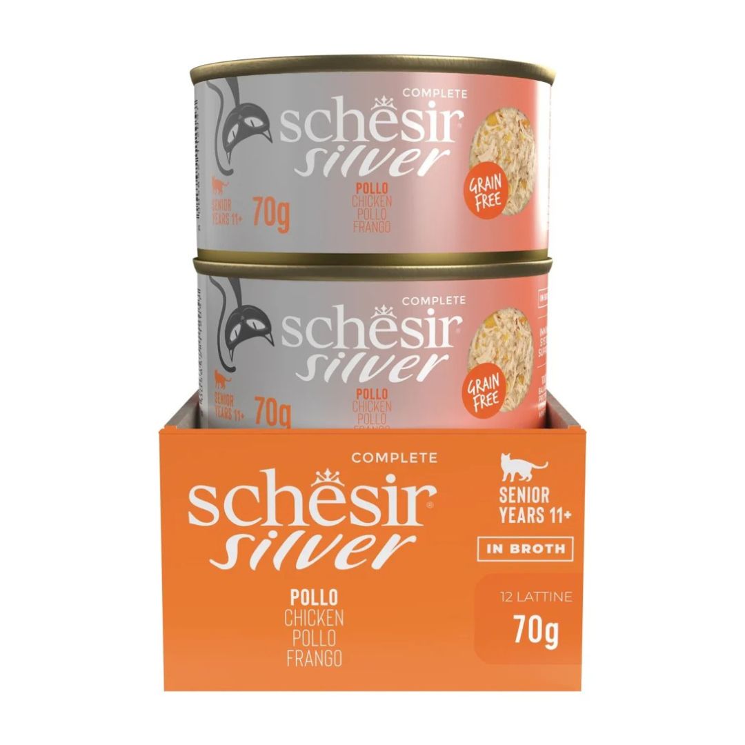 Schesir Silver Senior Cat Wholefood Chicken 70G