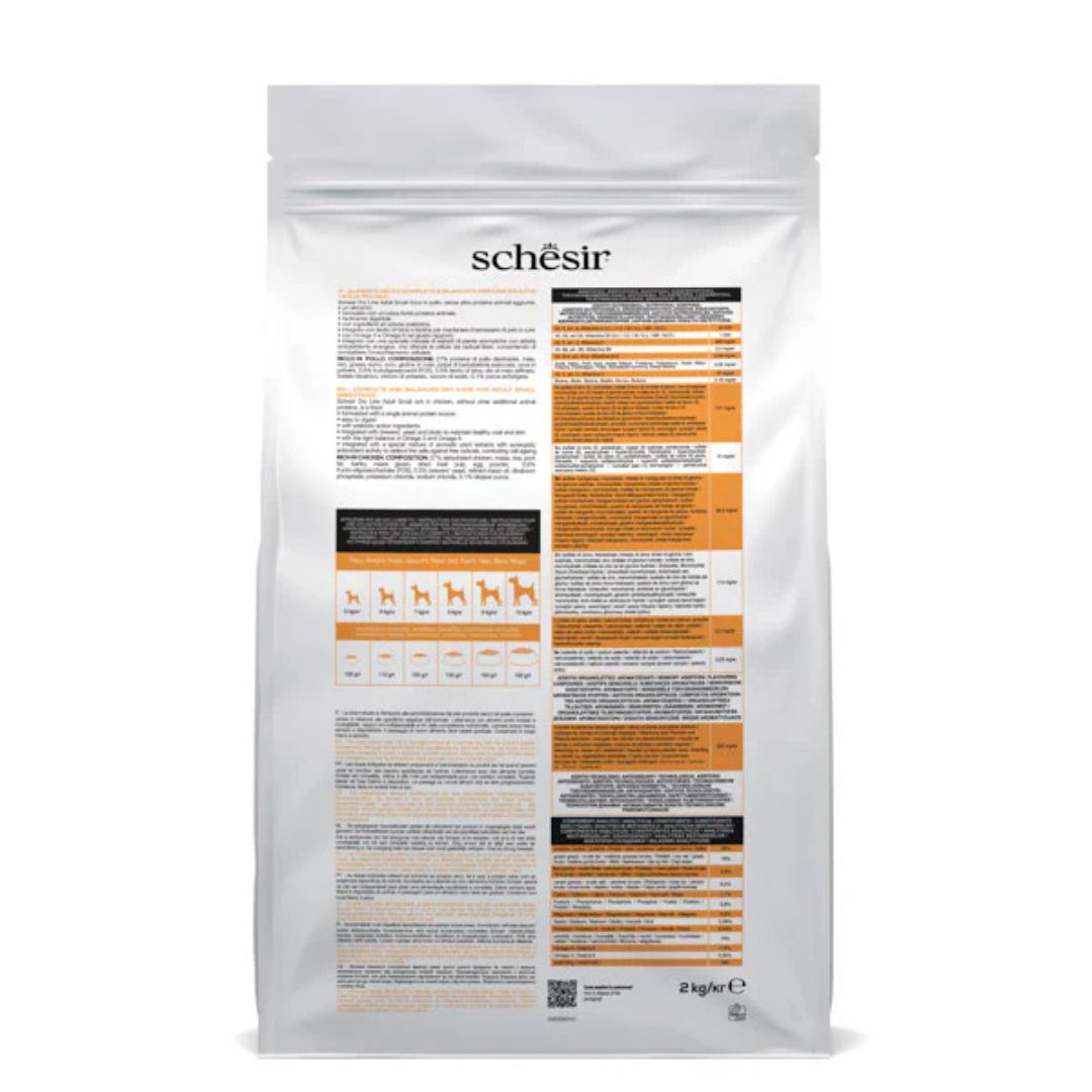 Schesir Small Adult Chicken Dry Dog food 2KG