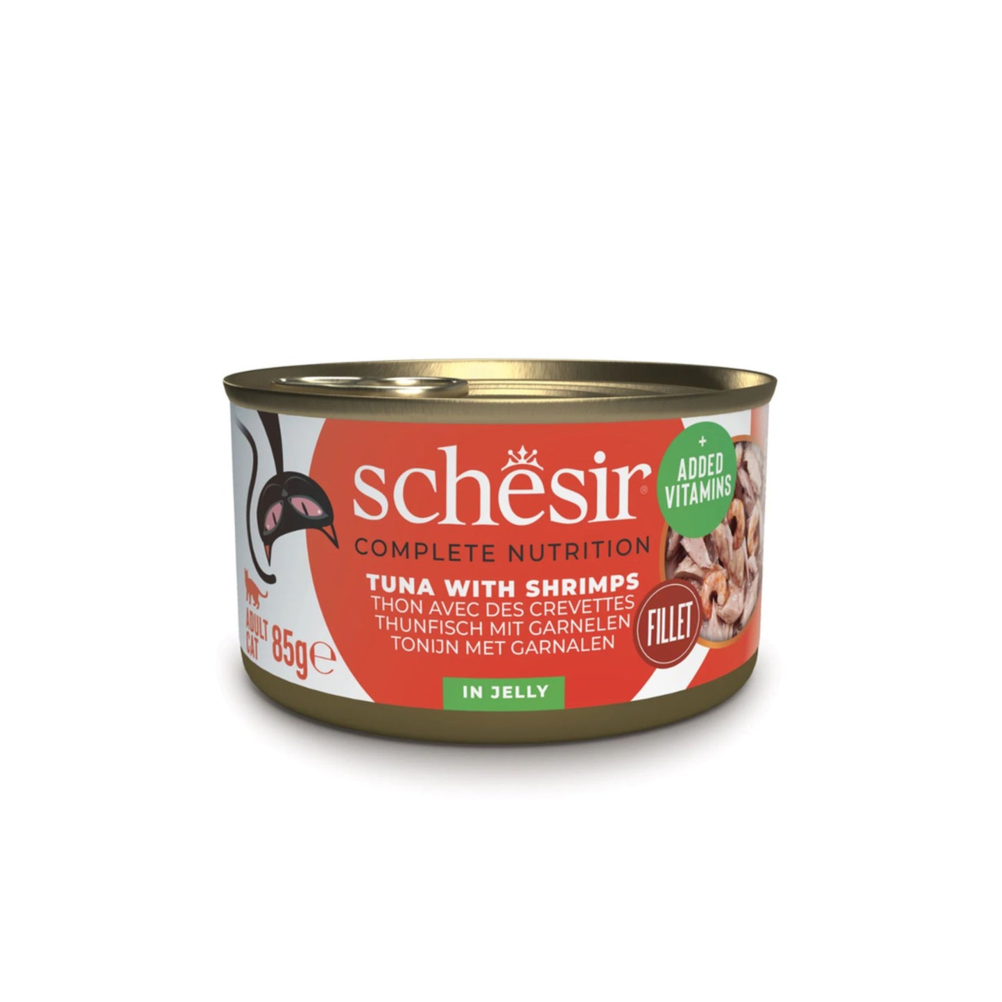 Schesir Cat Wet Food Jelly Tuna With Shrimps 85g